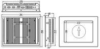 IPPC-1002T 10.4 &quot;Màn hình cảm ứng tất cả trong một máy tính công nghiệp I3 I5 I7 U Series Bo mạch chủ CPU