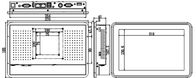 Bảng điều khiển cảm ứng công nghiệp 10.1 inch Màn hình điện dung PC J1900 3805U CPU 2LAN Thiết kế mỏng