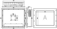 IPPC-1901T2-R 19 &quot;Kệ trên Màn hình cảm ứng công nghiệp Máy tính nhiều bảng Dán Bo mạch chủ CPU I3 I5 I7 U Series