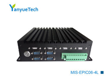 MIS-EPIC06-4L Hộp không quạt PC / IPC Máy tính công nghiệp Dòng U CPU 4 Mạng 6 Dòng 6USB